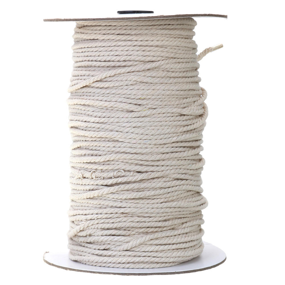 3/4/5/6mm natuurlijke witte gevlochten draad katoen twisted cord touw dhz craft macrame string