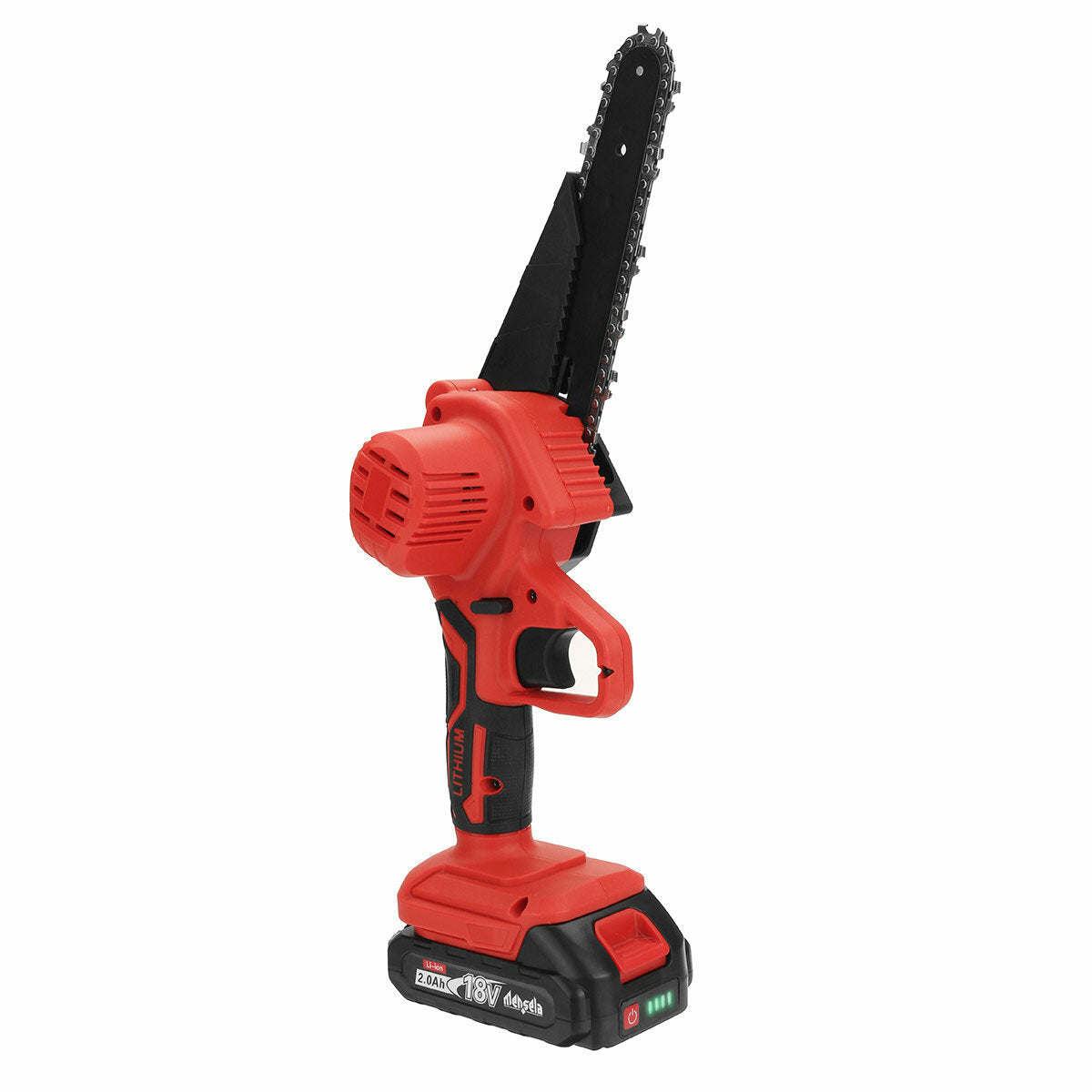 mensela cs-l2+ 6 inch 18v elektrische kettingzaag 800w eenhandszaag hout logging cutting cutter w/1x 2.0ah batterij houtbewerking tool