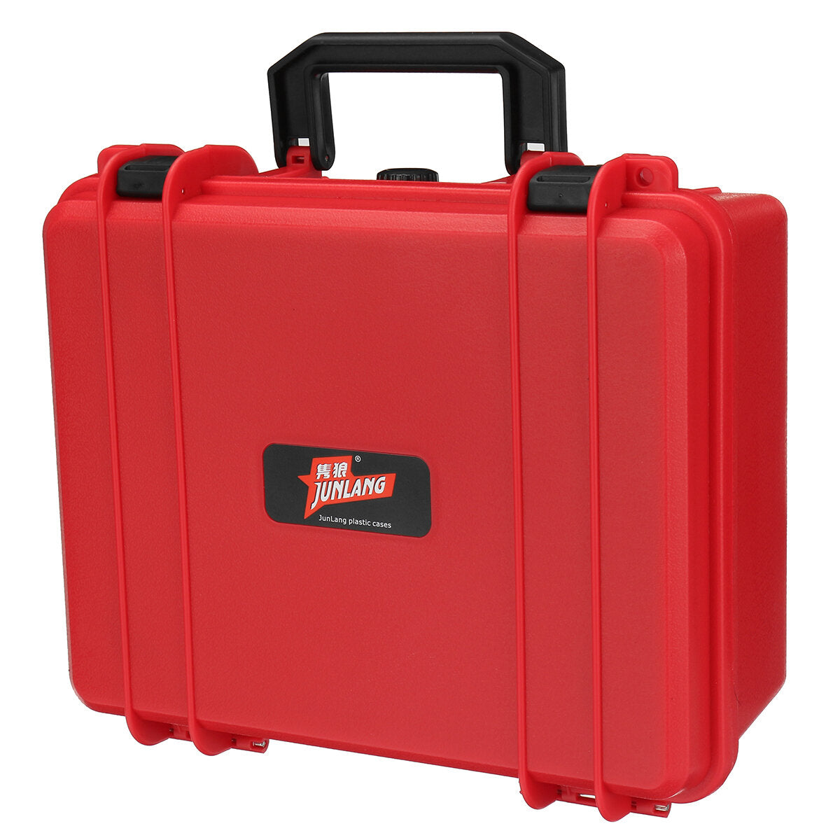 1 stuks rood/zwart/blauw/geel plastic gereedschapskist waterdichte gereedschapskist anti-shock bescherming kluis;