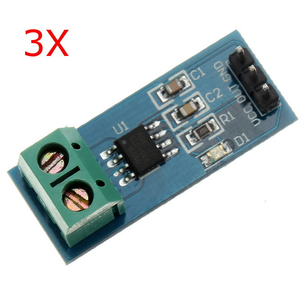3 stuks acs712telc-05b 5a module ampere sensor module