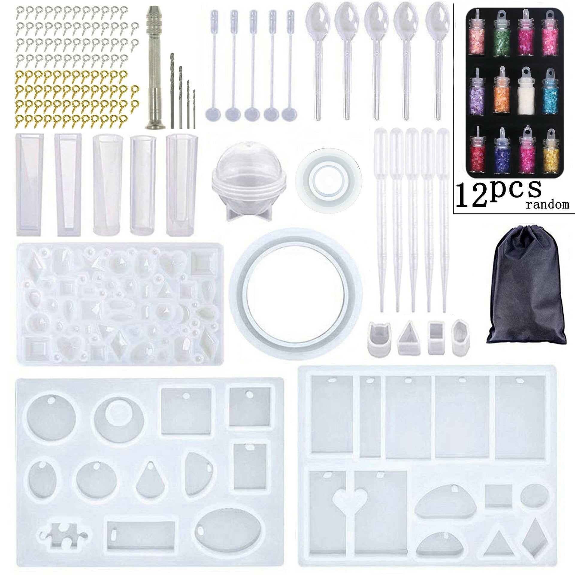 dhz crystal dropping tool set armband hanger accessoire vorm combinatie met boor epper hoorn nagel