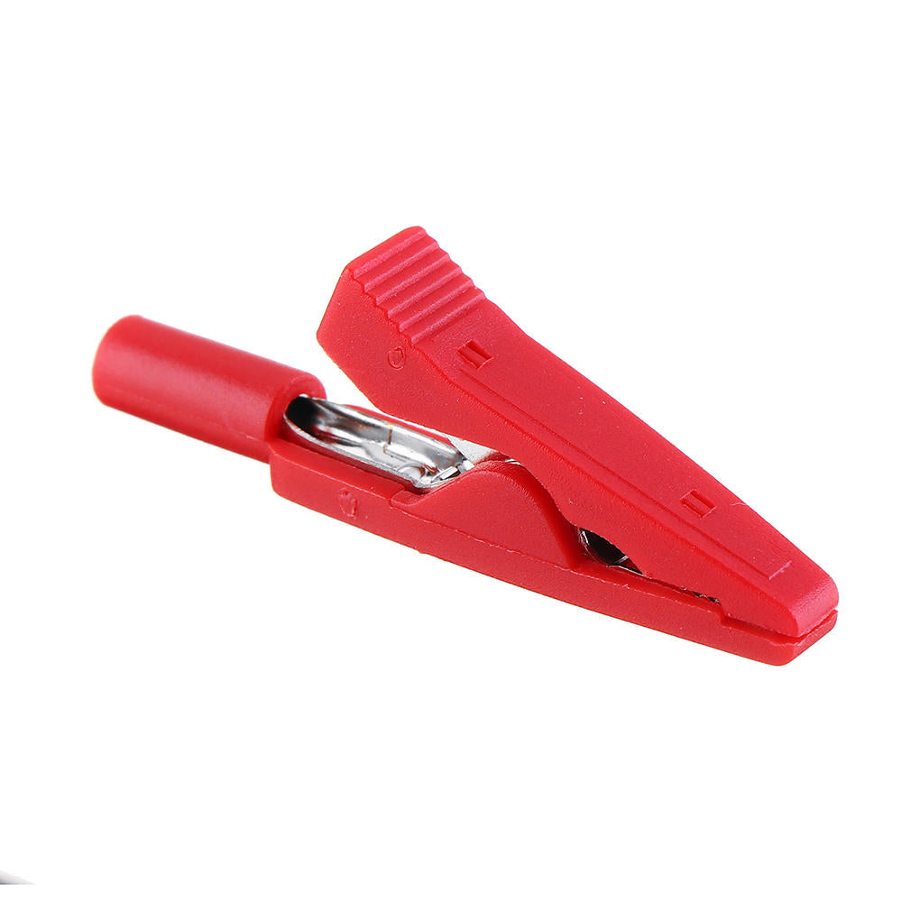eén paar volledig geïsoleerde. volledig koperen krokodilklem met 2 mm jack voor rechte testpen of 2 mm plug multimeteraccessoires