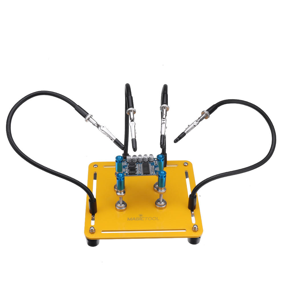 4 stuks kolom universele sterke magnetische pcb armatuur solderen helpende hand soldeerstation derde hand tool mobiele telefoon reparatie dhz gereedschap printplaat houder