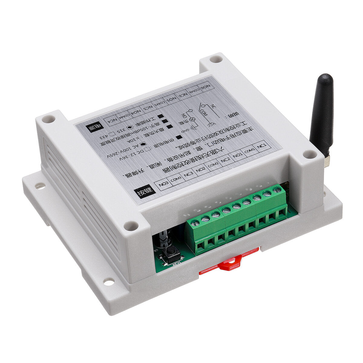 220v 6-weg draadloze afstandsbediening schakelaarmodule lamp waterpomp motorcontroller