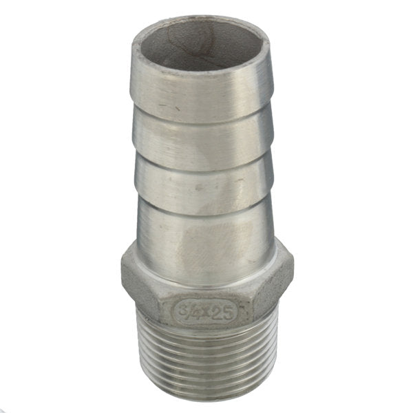 3/4 inch mannelijke draad buis barb slang staart connector adapter 15mm tot 25mm