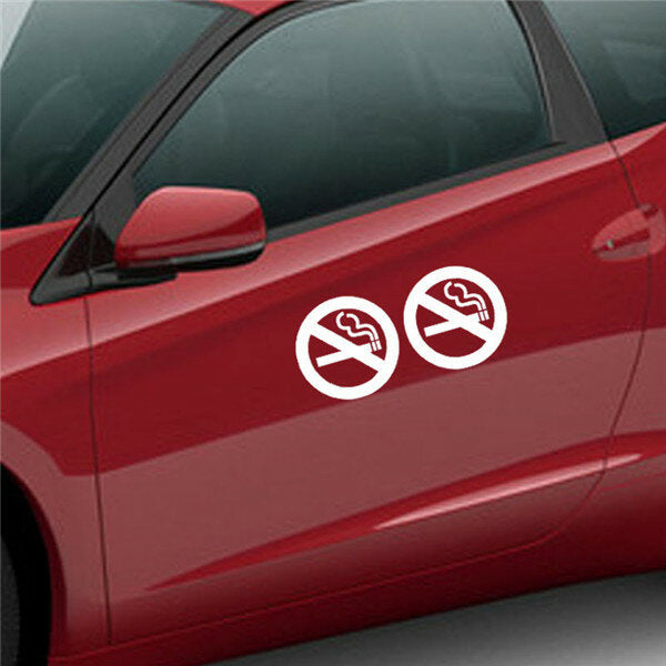 22x10cm niet-rokers reflecterende auto stickers auto truck decal motorwagen decal