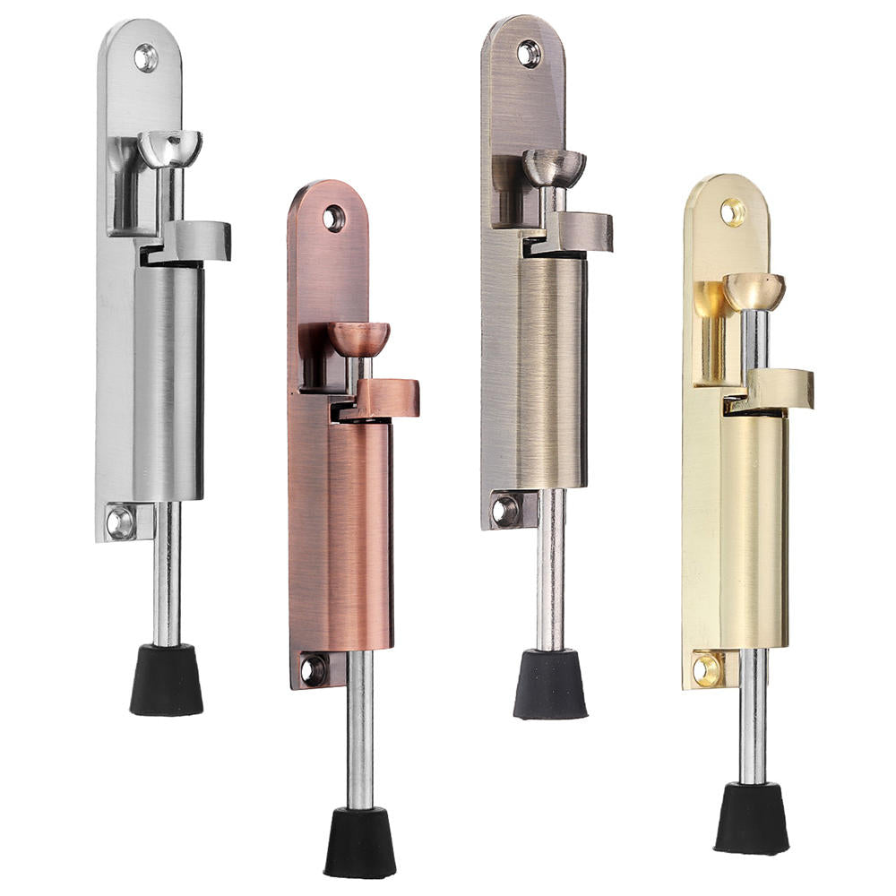 solide zware zinklegering uitgebreide magnetische deurstopper verborgen voetpedaal vloerbevestiging deurvanger gratis ponsdeurhouder