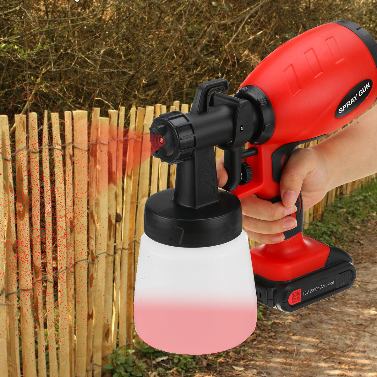 2000 mah draagbare elektrische verfspuit draadloze handheld spuitpistolen thuis indoor omheining schilderen tool voor desinfectie verneveling schilderen