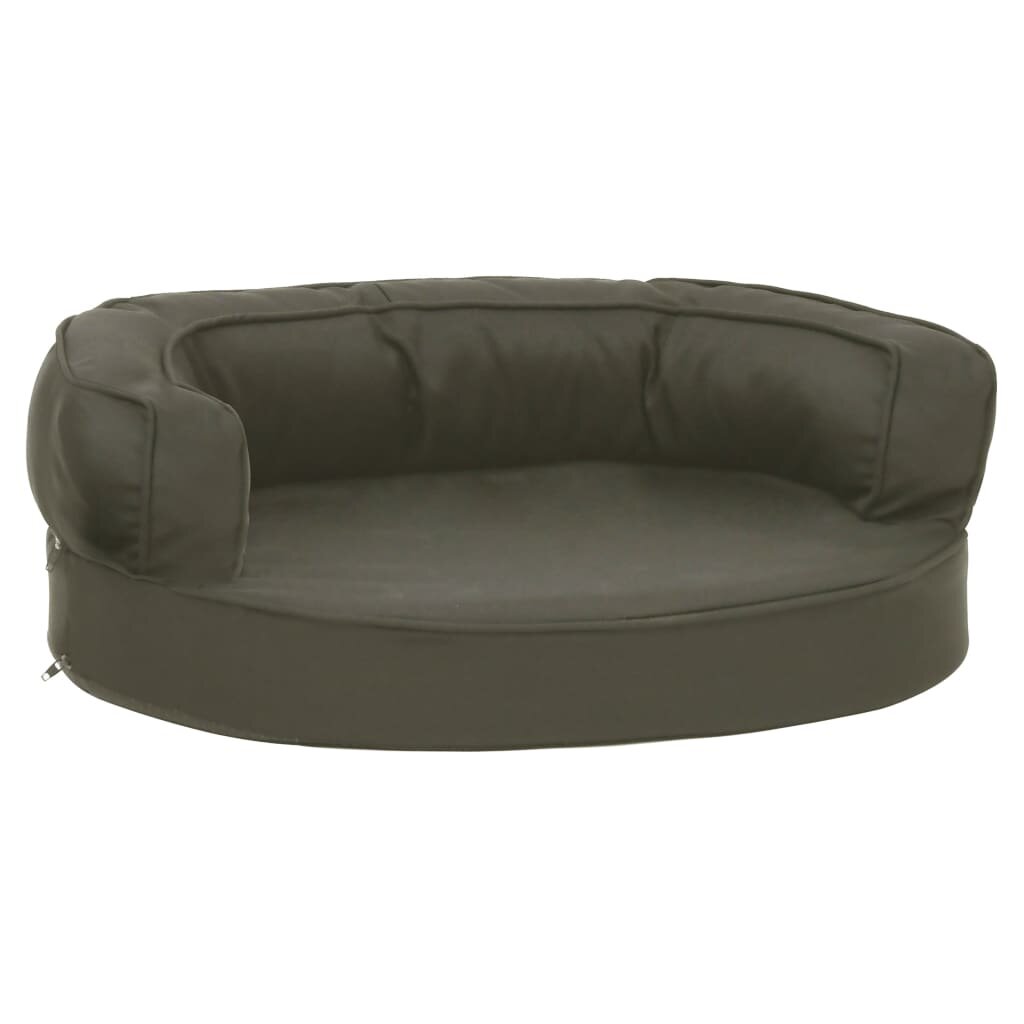 hondenmand ergonomisch linnen look 60x42 cm donkergrijs