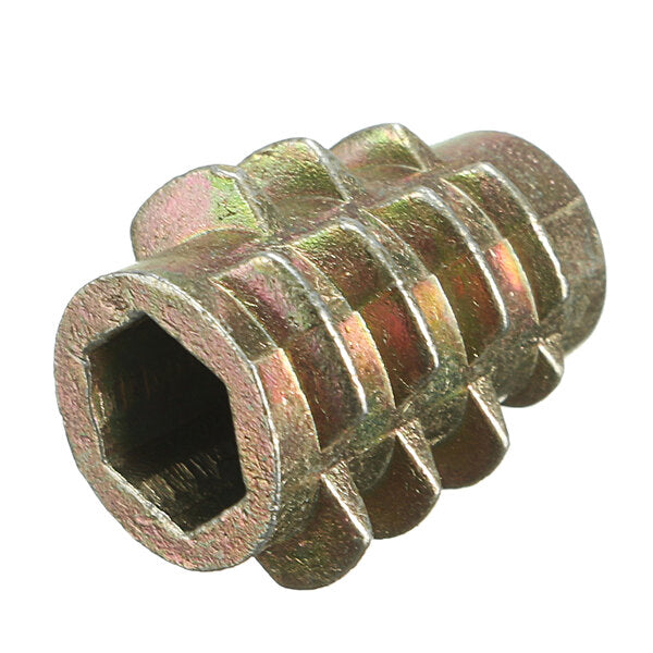 9 maat m4 m5 m6 m8 m10 hex drive schroef in schroefdraad insert voor hout type e