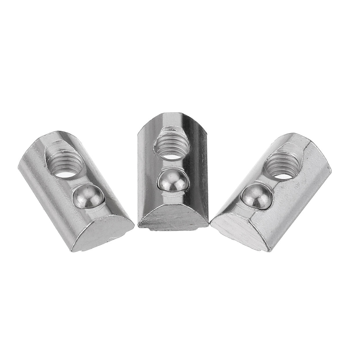 50 stuks 20-serie elastische moer ronde rol t-sleuf veermoer voor 20-serie aluminium profiel