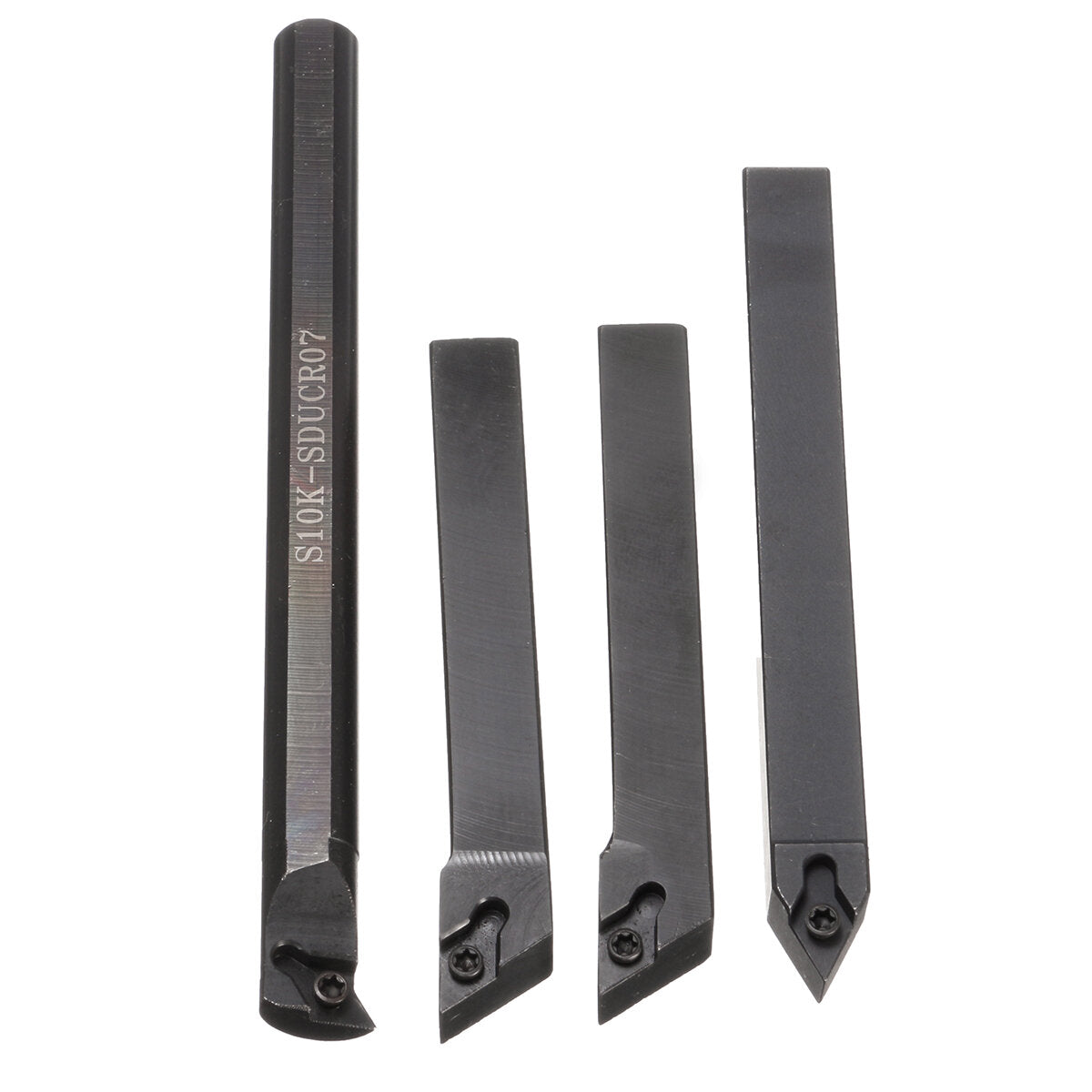 4 stuks s10k-sducr07/sdjcr/sdjcl/sdncn1010h07 draaigereedschaphouderset met 4 stuks dcmt0702 wisselplaten