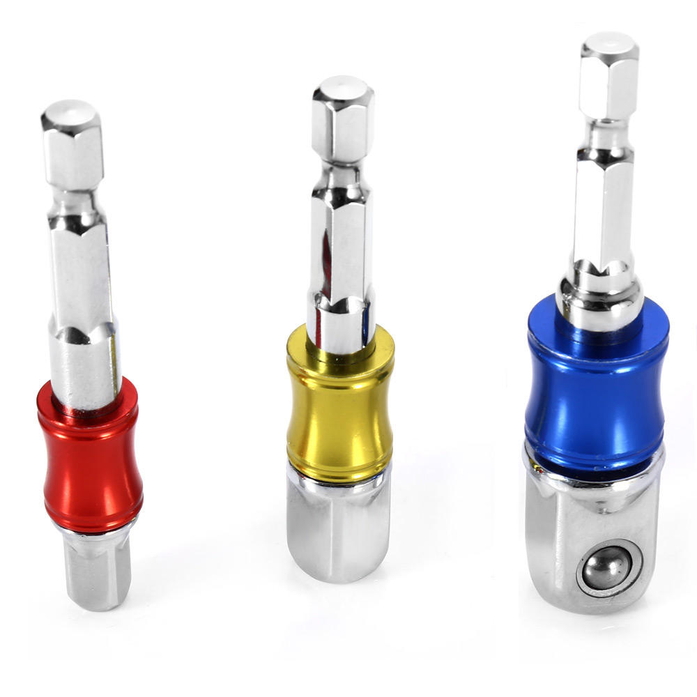 jackly 3 stuks hex socket driver extension bar adapter voor elektrische schroevendraaier tool