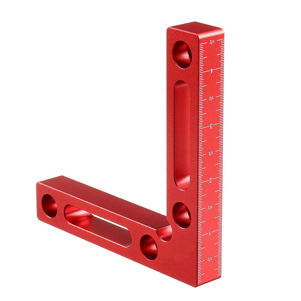 upgrade aluminiumlegering 90 graden 120x120mm precisieklemmen vierkant houtbewerking l-vormige hulparmatuur machinist vierkante positionering haakse klemmaat