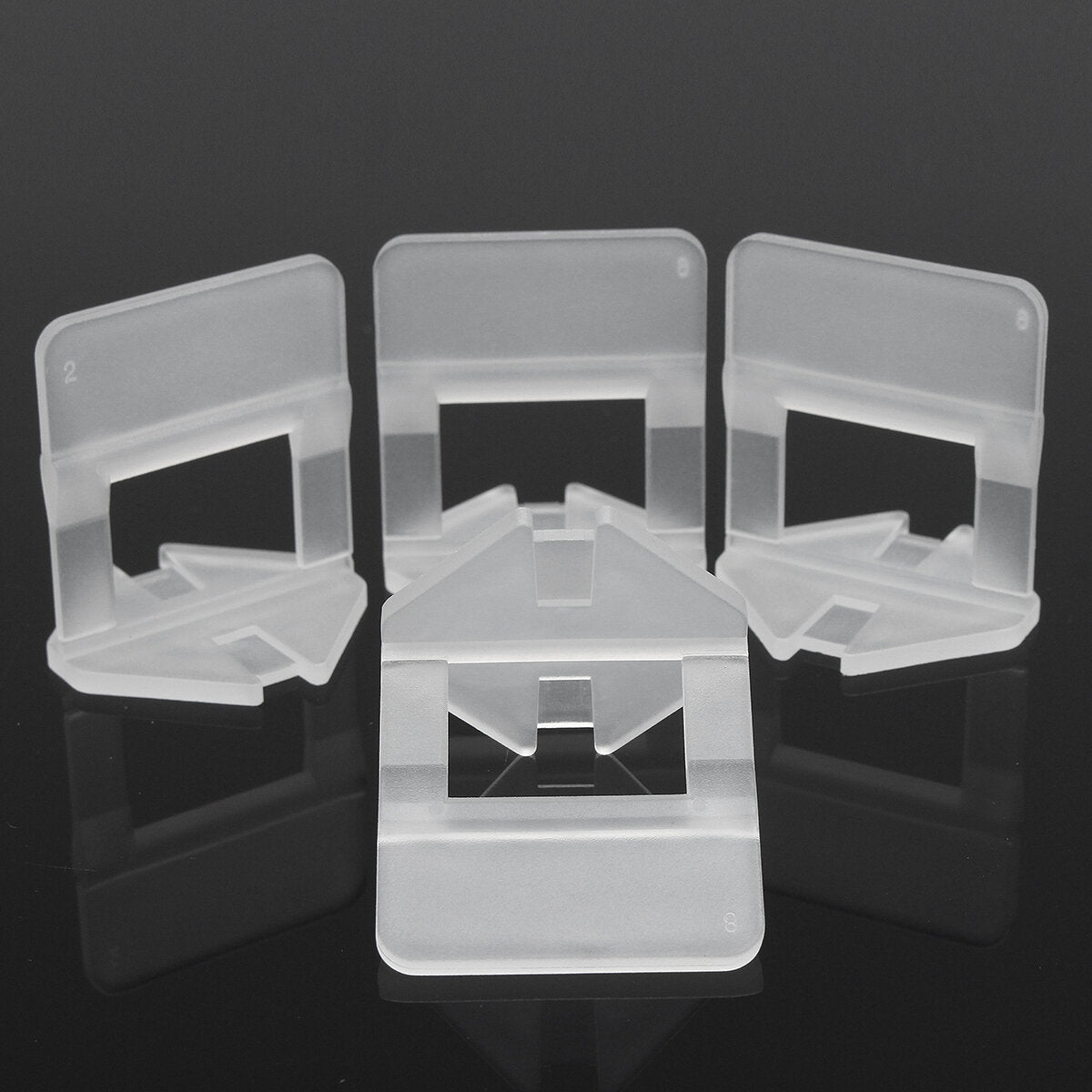 100/200 stuks 1.0 mm 1.5 mm witte keramische tegels-nivelleringssysteem clip tegels toegankelijkheid spacer plastic clip