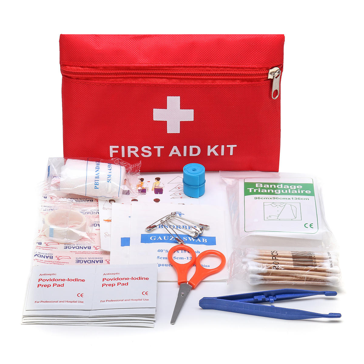 ehbo-kit voor noodgevallen 79-delige overlevingsbenodigdheden tas voor autoreizen home emergency box
