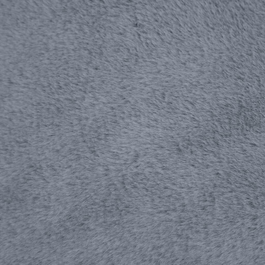 hondenbedlinnen look 85.5x70x23 cm fleece grijs