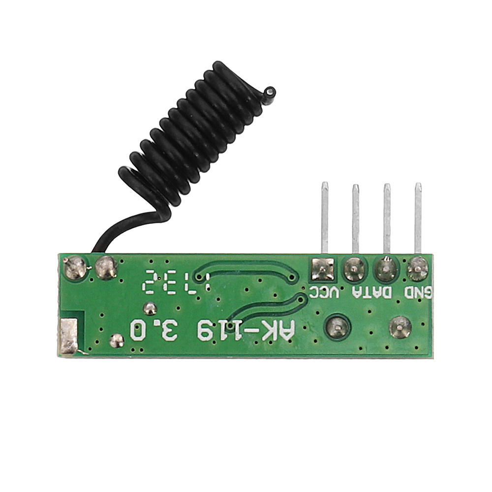 10 stuks dc3 ~ 5 v ak-119 433.92 mhz 4 pin superheterodyne ontvanger board zonder decodering -105dbm