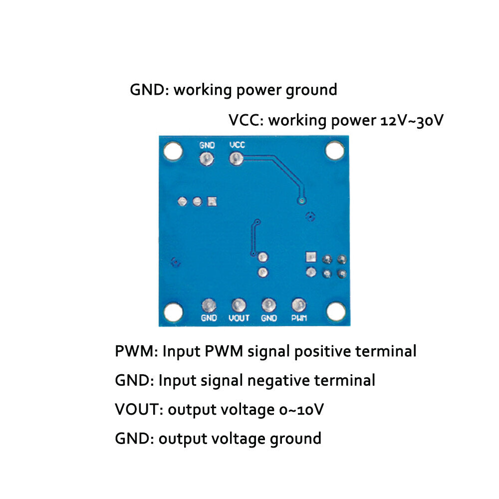 pwm naar spanningskaart 0%-100 pwm naar 0-10v spanning naar pwm-module converterkaart
