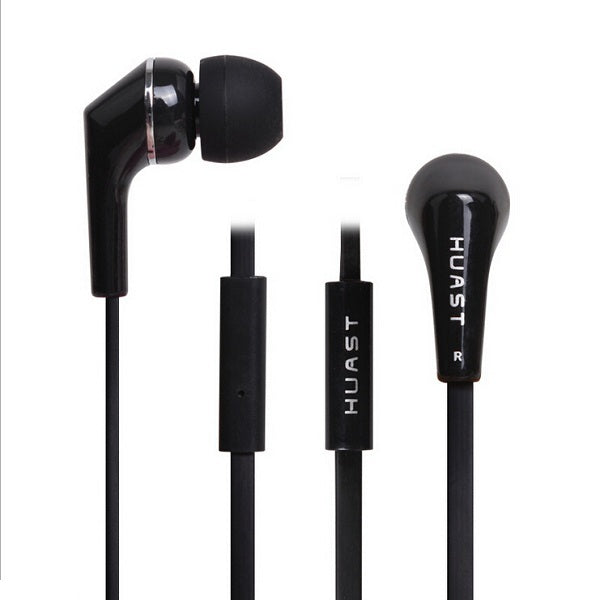 huast-37 kleurrijke zware bas hoofdtelefoon met mic in-oortelefoon voor iphone samsung xiaomi