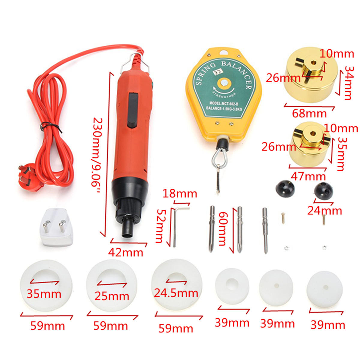 220v handheld elektrische boor fles capping machine cap sealer seal ring machine