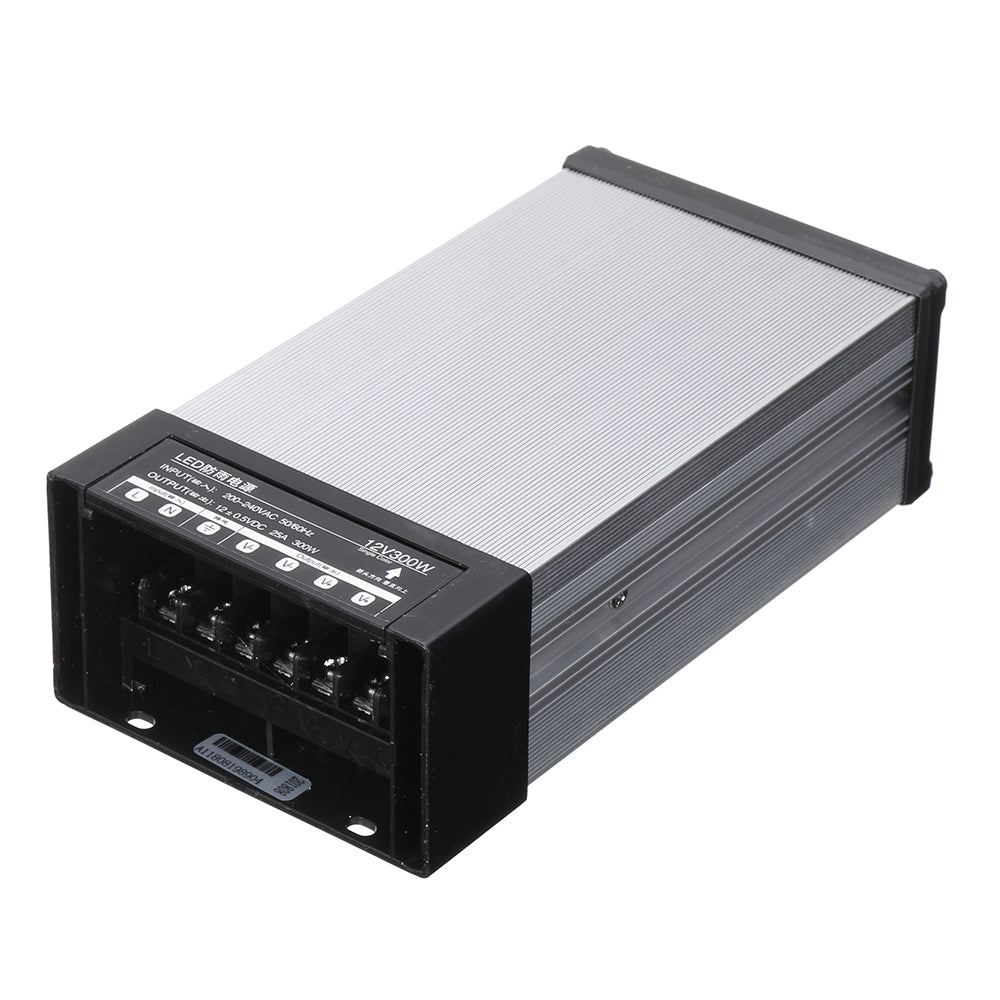 ac200-240v naar dc12v 25a 300w led regendicht waterdicht schakelende voeding 170x91x51mm