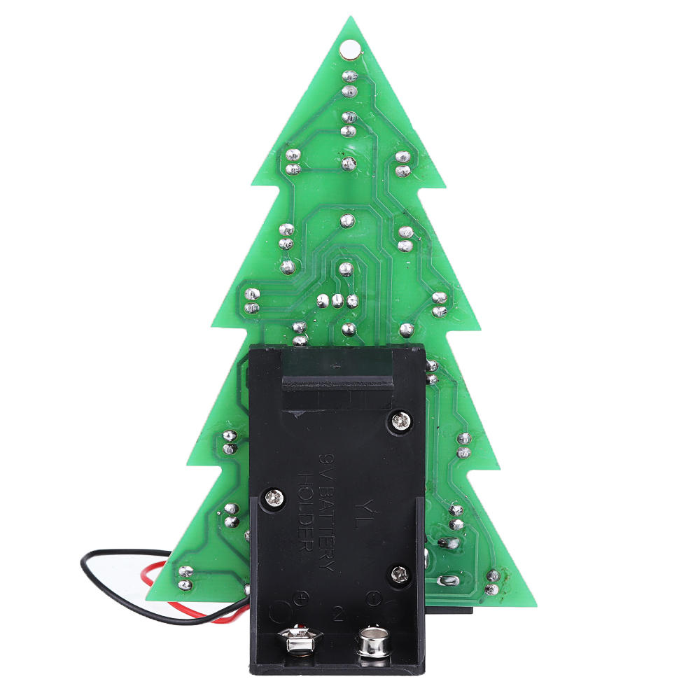 gemonteerd usb-batterij kerstboom 16 rgb led kleur licht elektronische pcb decoratie boom kinderen geschenk gewone versie
