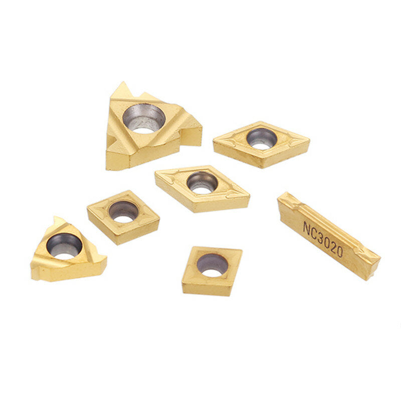 7 stuks carbide inserts voor 12mm schacht draaibank kotterbaar draaigereedschap houder ccmt060204 11ir 16er carbide inserts