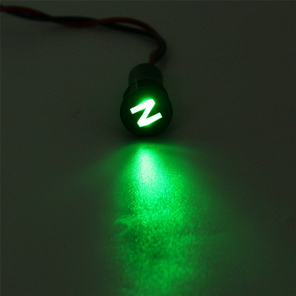 universele 12 v 24 v 36 v 12 mm waterdichte led dash panel waarschuwingslampje metaalen indicator lamp