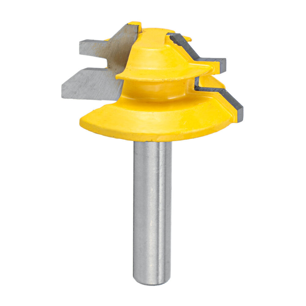 1/4 inch 6.35 / 8mm schacht 45 graden lock mitre router bit tenon frees houtbewerking tool voor hout gereedschap
