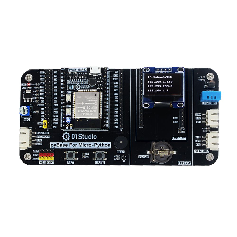 pywifi- esp32 development board micro- python iot draadloze wifi-leerkit
