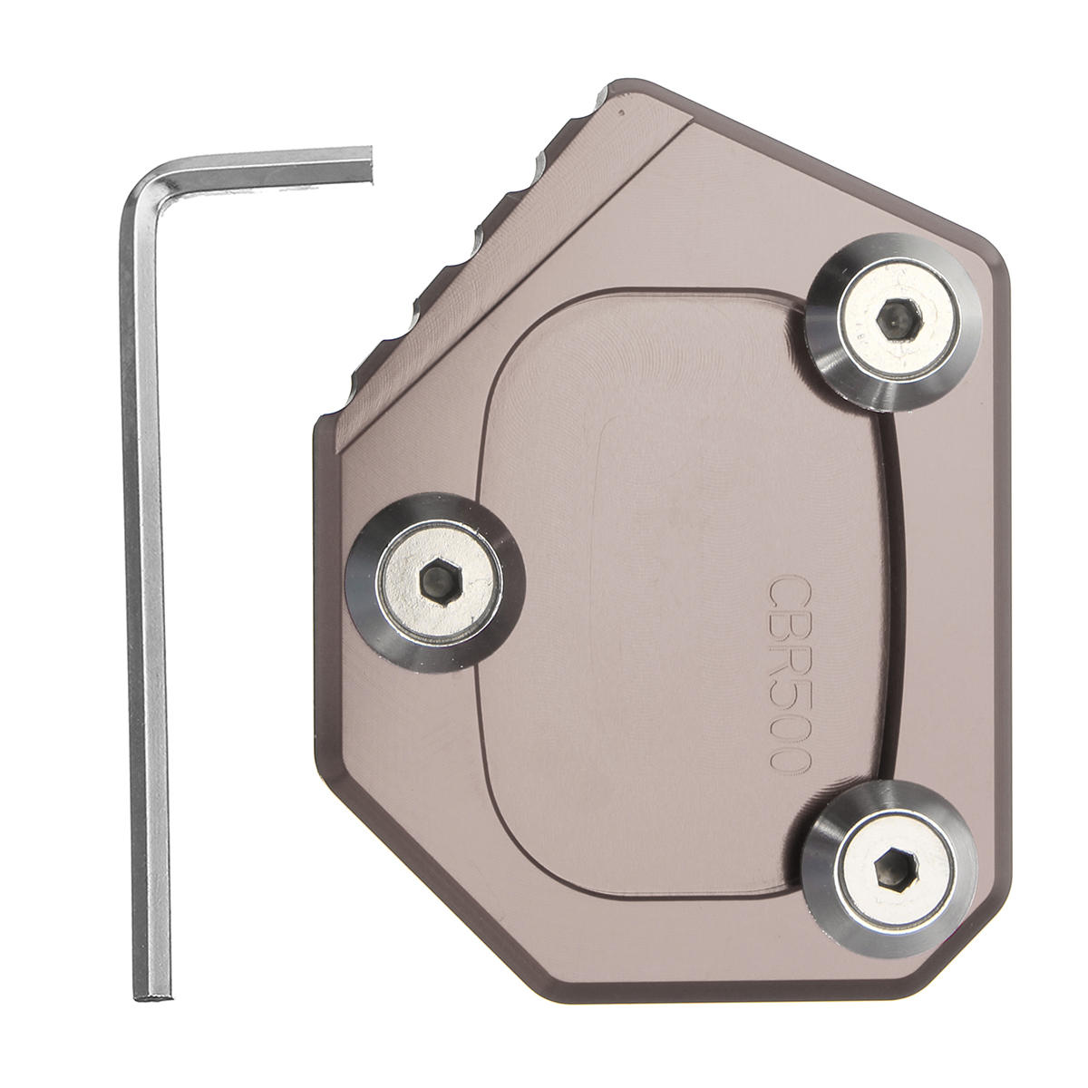cnc aluminium kickstand zijstandaard pad voor honda cbr500r cb500f / x 2013-2015