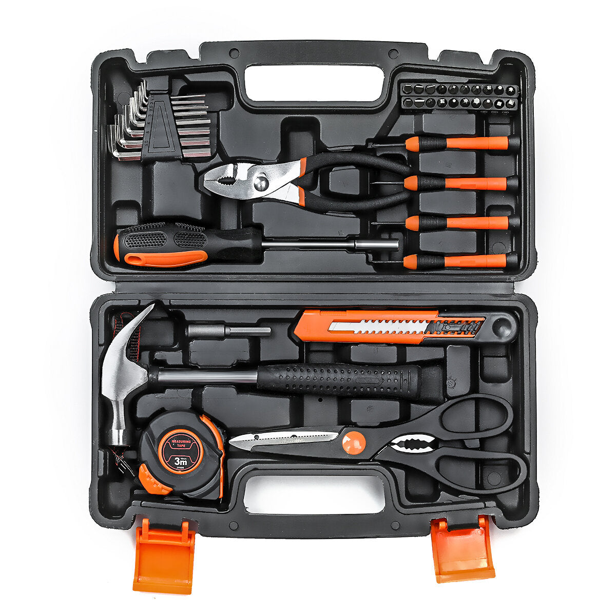 ts-ch4 39 stuk dopsleutel auto reparatie tool gemengde tool set hand tool kit met plastic toolbox opbergkoffer
