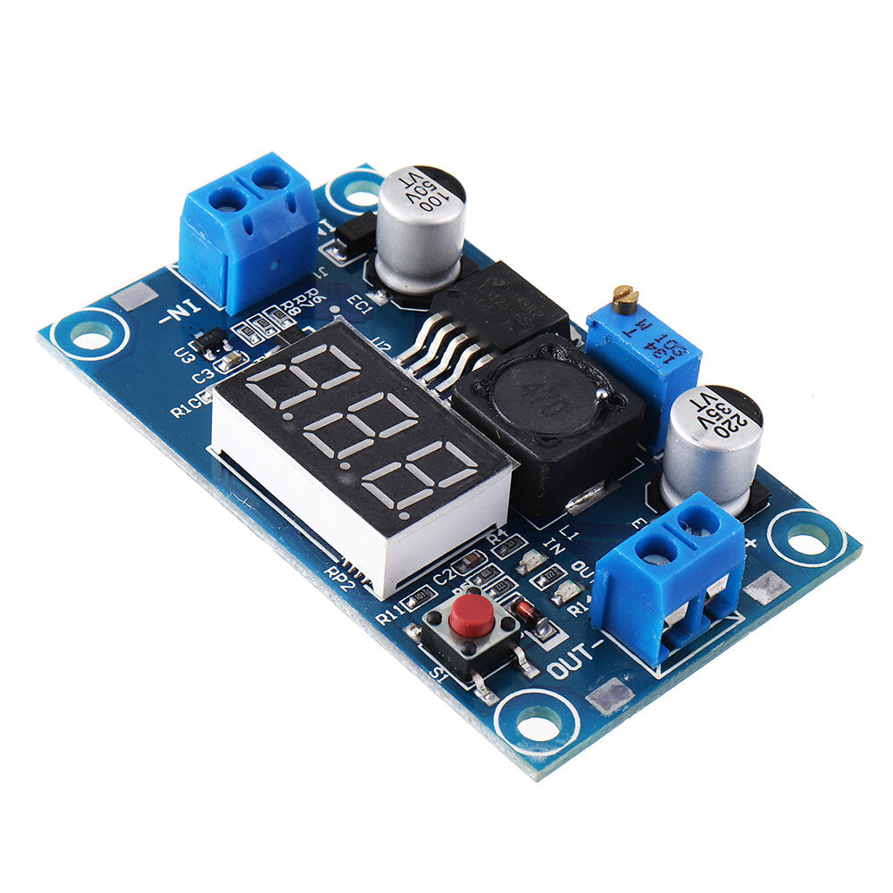 lm2596 dc-dc spanningsregelaar instelbare step-down voedingsmodule met display
