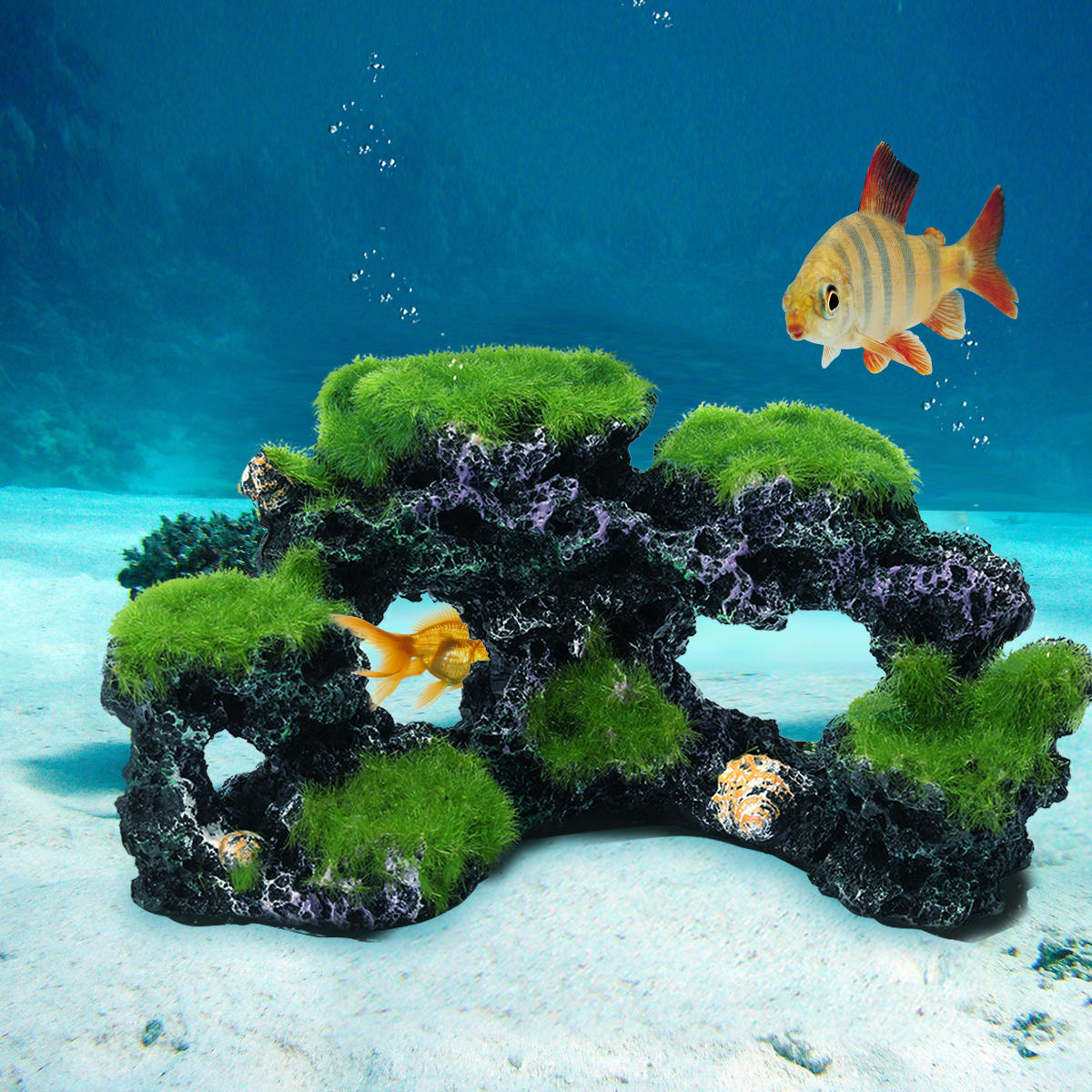 16x8.5x9 cm nieuwe hars aquarium koraalrif rock decor aquarium aquarium conch reef mos rotstuin decoraties