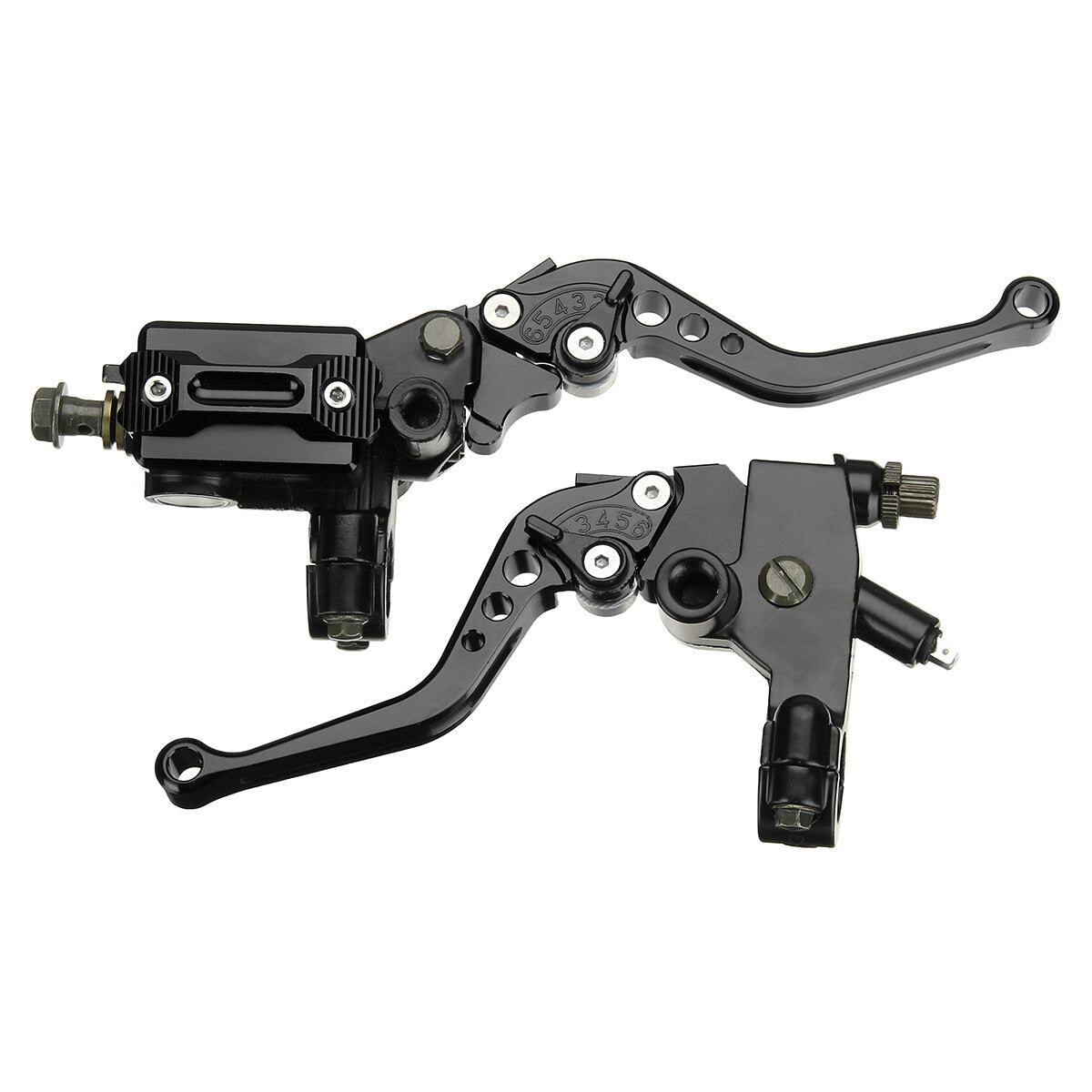 7 / 8inch cnc universele motorfiets rem koppeling hoofdcilinder lever set reservoir
