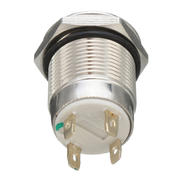 excellway  12v 4-pins led metalen drukknopschakelaar momentary power switch waterdicht