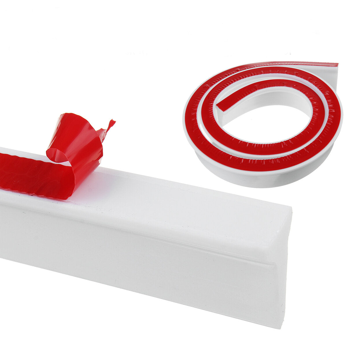badkamer keuken opvouwbare waterstop zelfklevend rubber dam douchebarrière wit / transparant