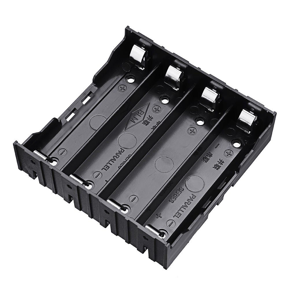 3 stuks 4 slots 18650 batterij houder plastic case opbergdoos voor 4*3.7 v 18650 lithium batterij met 8pin