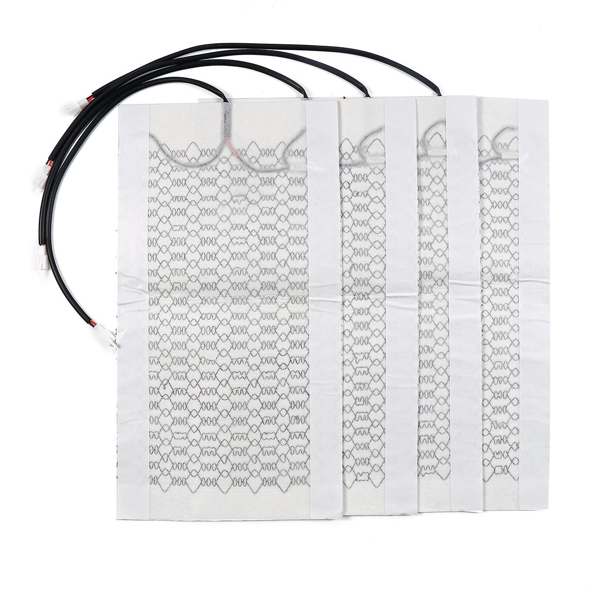 12v 2-zitplaatsen universele stoelverwarming kit carbon boot auto met ronde hoog / laag schakelaar