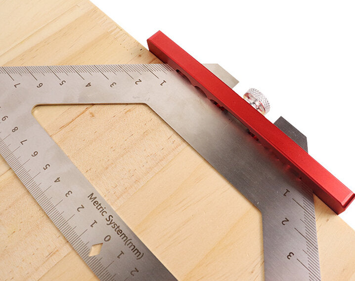 140mm rvs inch houtbewerking driehoek heerser multifunctionele schrijfhoek heerser voor diy