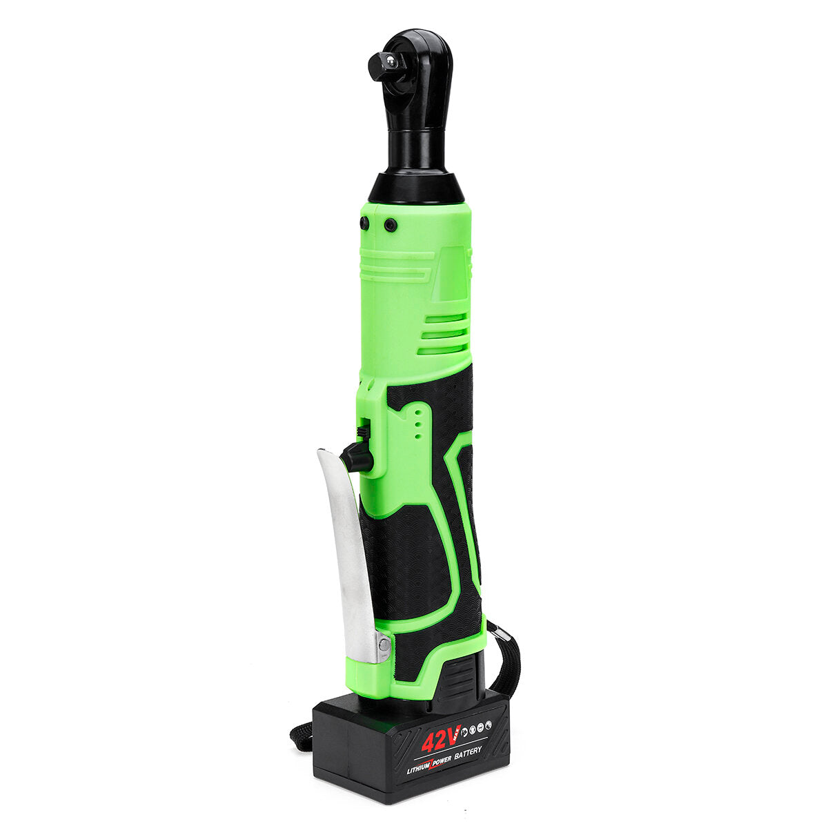 42v 100n.m draadloze elektrische sleutel w/twee batterijen 3/8 inch ratelsleutel set hoek boor schroevendraaier om verwijdering schroef moer auto reparatie tool
