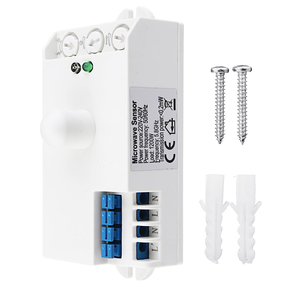 human inductieve sensor schakelaar microwave module ac220v-240v trap gang led lichten verstelbare afstand