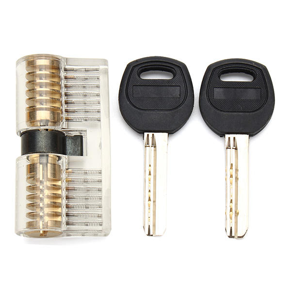 3-delige transparante cutaway binnenaanzicht van oefenhangslot slotenmaker oefentraining vaardigheidsset lock picks