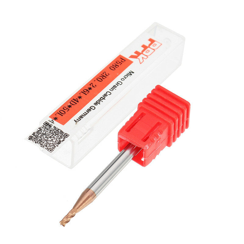 hrc58 ronde neus 4 fluiten freesfrees 2r0.2-6r0.5 altin-coating cnc freesfrees