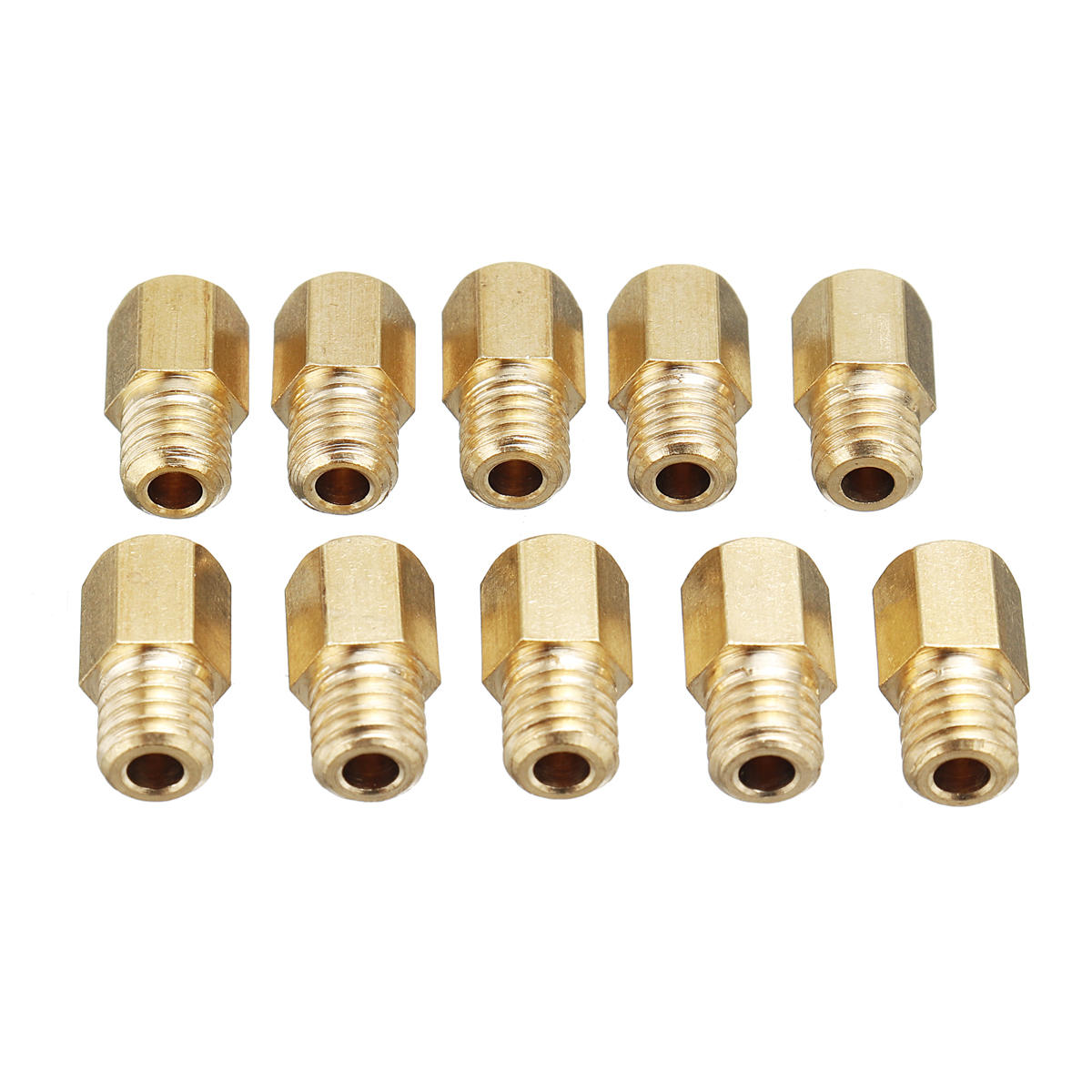 10 stuks hex style carburateur hoofdjets set voor mikuni vm tm tmx carb 200-290