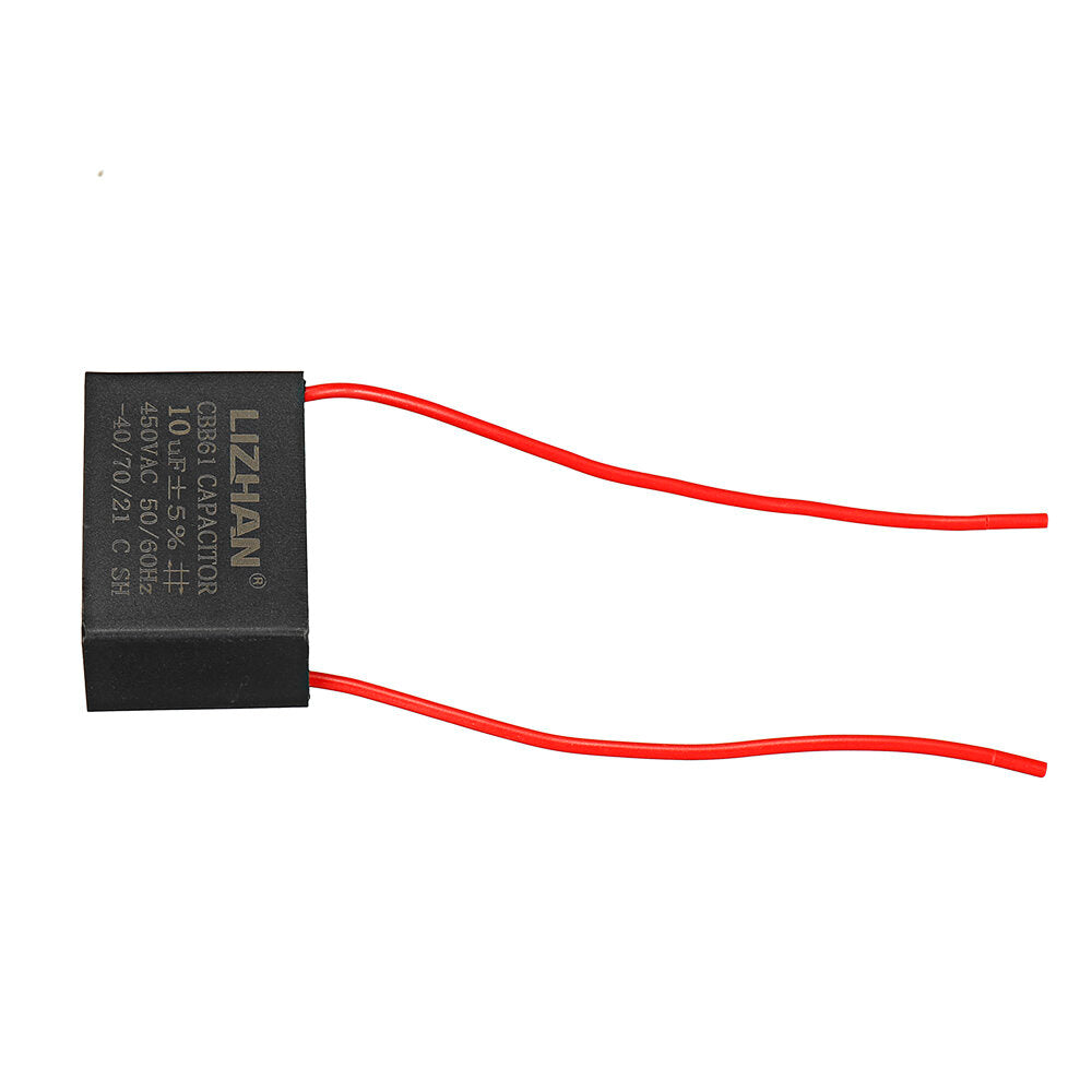 10 stuks cbb61 450 v 10 uf startcapaciteit ac ventilator condensator cbb motor run condensator 450 v 10 μf