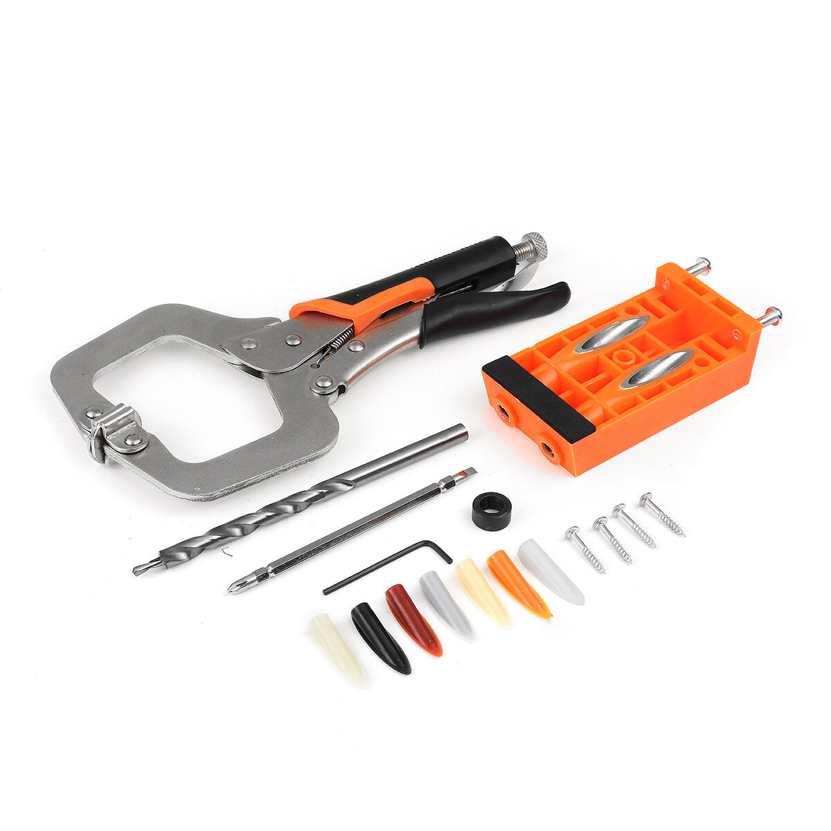 plastic pocket hole jig set houtbewerking gereedschap lassen c klem vergrendeltang tenon locator