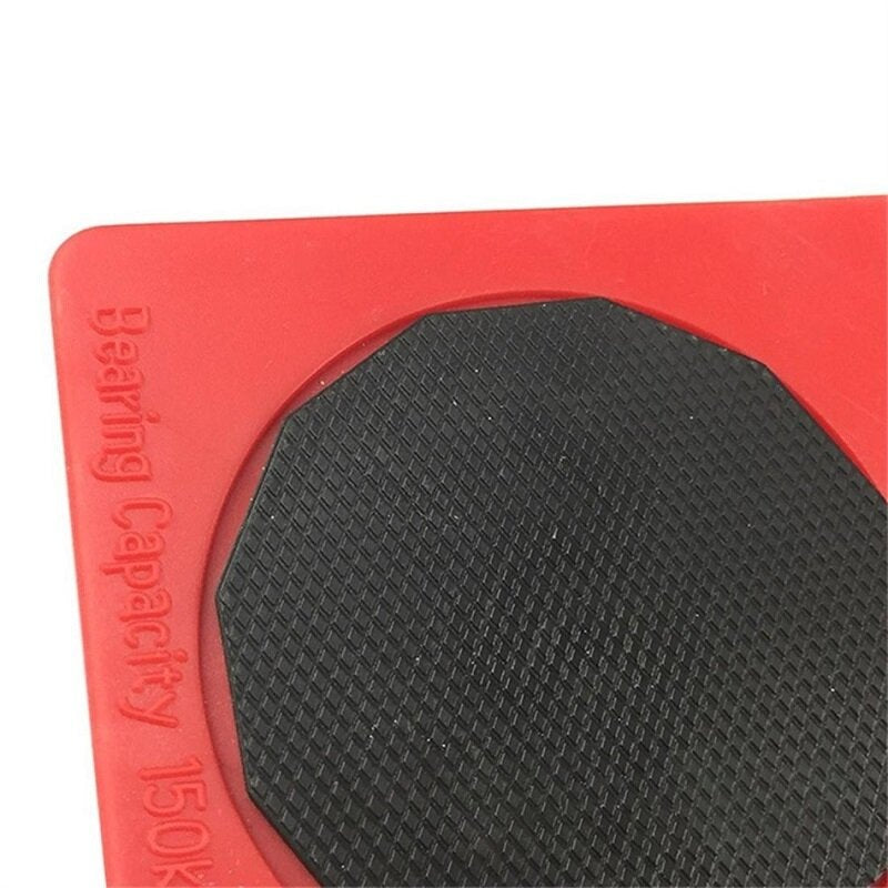 1 stuks meubels mover tool plastic mover geel rood base accessoires