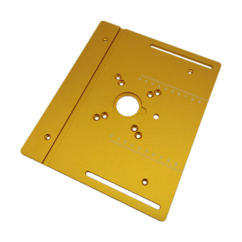 aluminium bondgenoot houtbewerking router tafel insert plaat mijter gauge werkbanken hout router multifunctionele trimmer graveermachine
